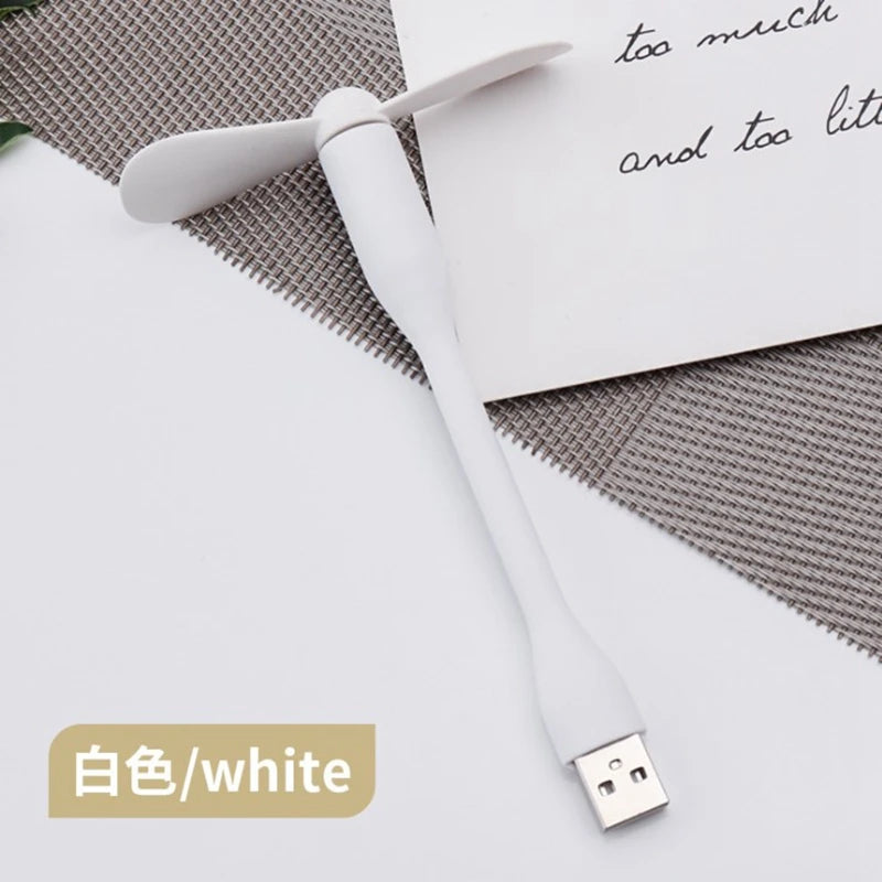 Airvoola Mini USB Fan Flexible Bendable Fan For Power Bank Laptop PC AC Charger Portable Hand Cooling Fan For Computer.