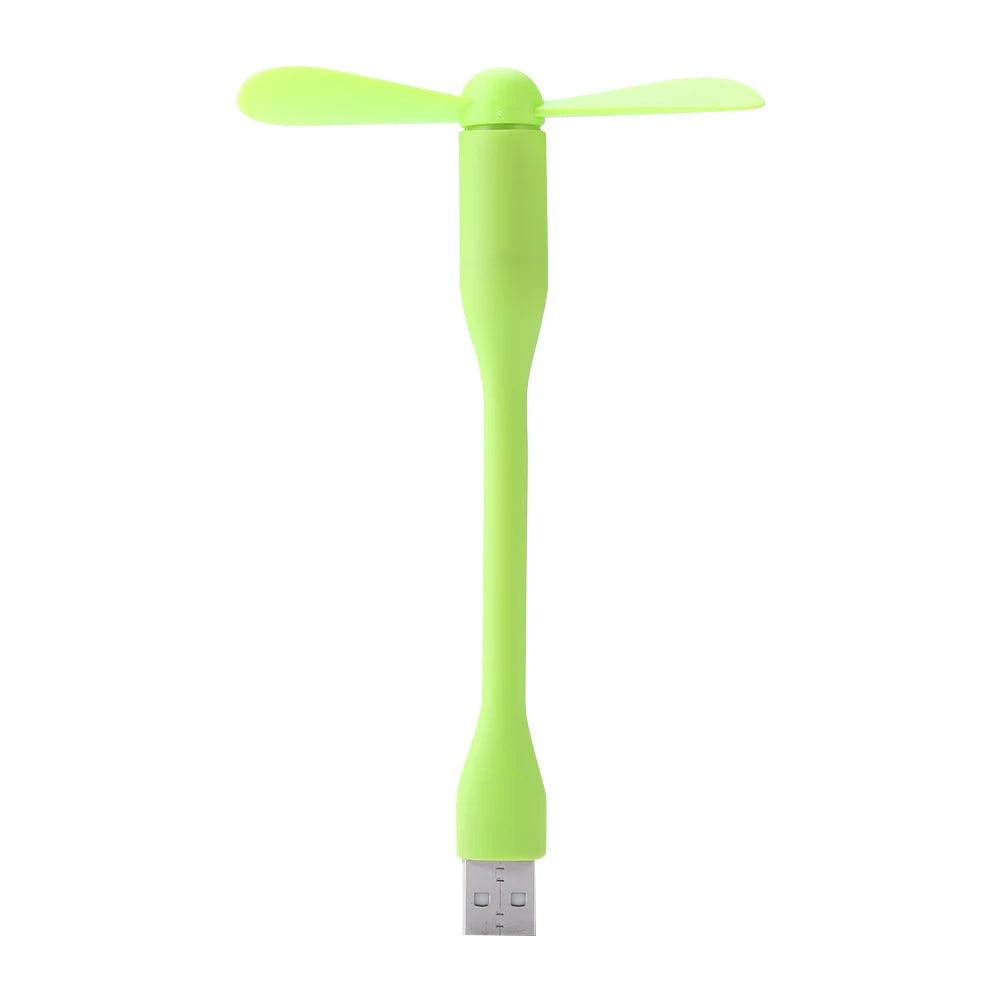 Airvoola Mini USB Fan Flexible Bendable Fan For Power Bank Laptop PC AC Charger Portable Hand Cooling Fan For Computer.