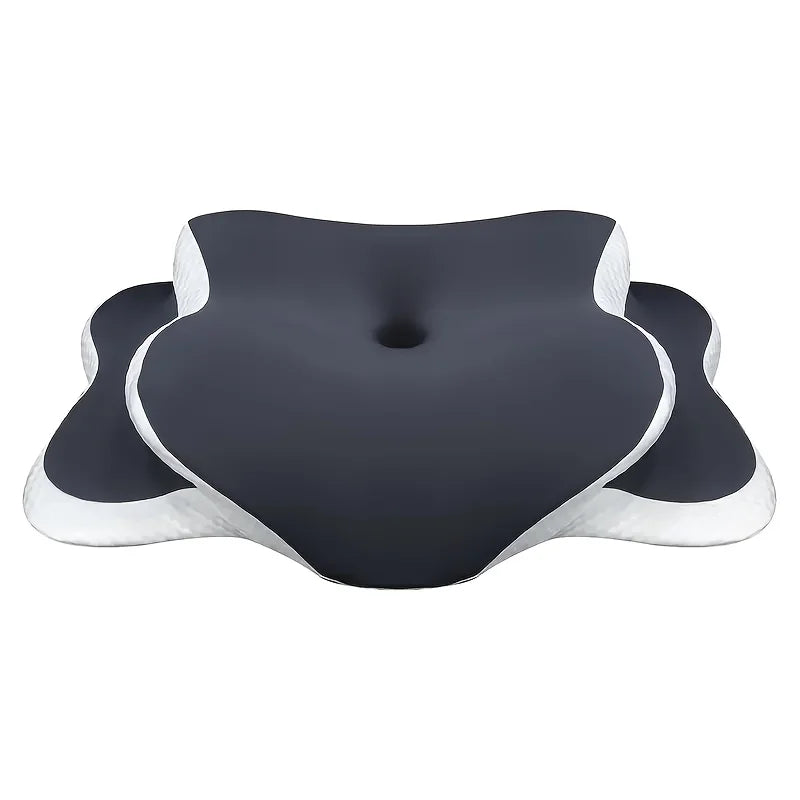 Cooling Neck Pillow - Breathable Memory Foam for Side & Back Sleepers