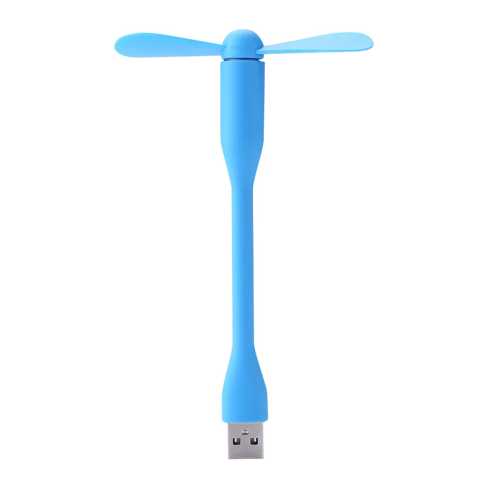 Airvoola Mini USB Fan Flexible Bendable Fan For Power Bank Laptop PC AC Charger Portable Hand Cooling Fan For Computer.