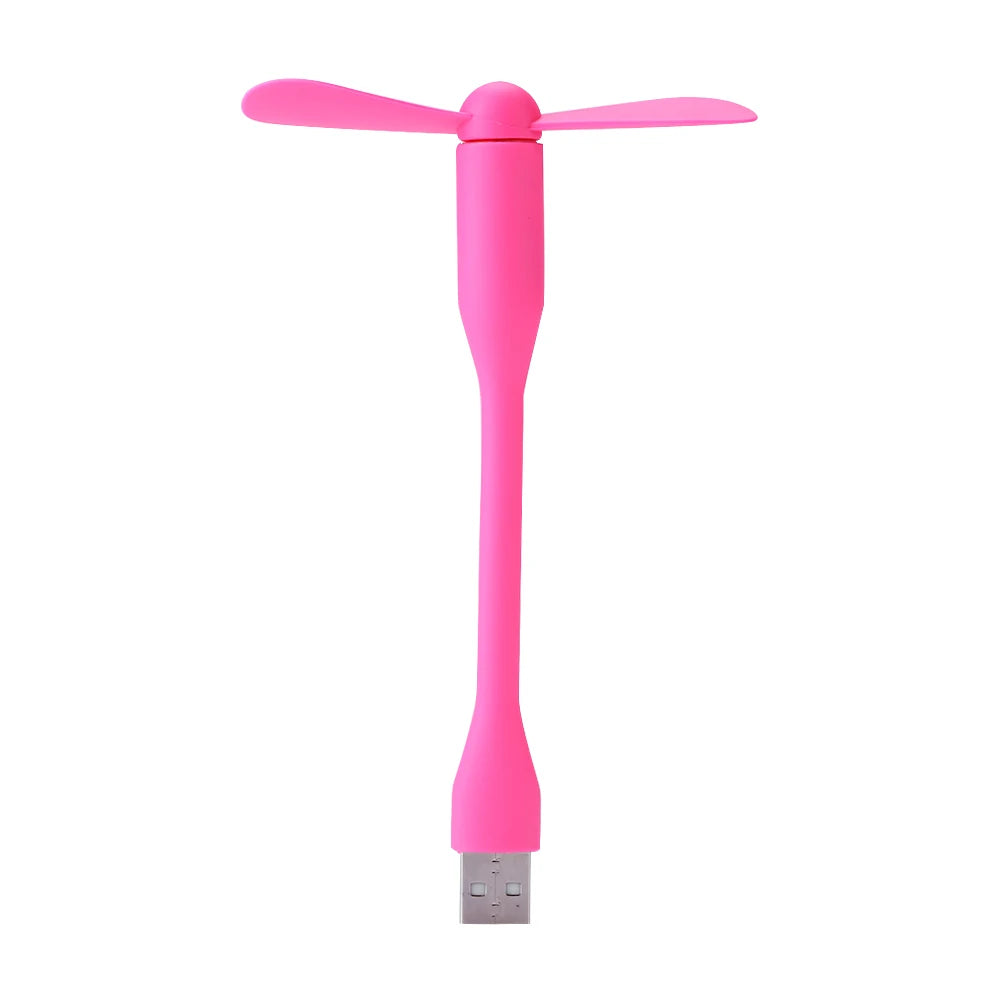 Airvoola Mini USB Fan Flexible Bendable Fan For Power Bank Laptop PC AC Charger Portable Hand Cooling Fan For Computer.